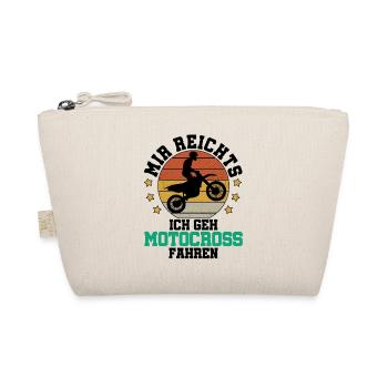 Mir Reicht's Ich Geh Motocross Fahren Enduro Motor - Bio-Täschchen - Natur - Vorne