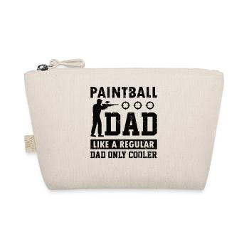 Paintball Father Shooting Sports Gift - Organic Pouch - nature - Front