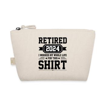 entner 2024 pensioner retirement saying - Organic Pouch - nature - Front