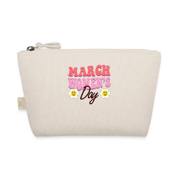 International Womens Day March is Womens Day - Organic Pouch - nature - Front