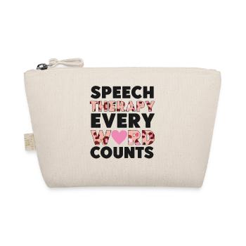 Speech Therapist Therapy Assistant - Organic Pouch - nature - Front
