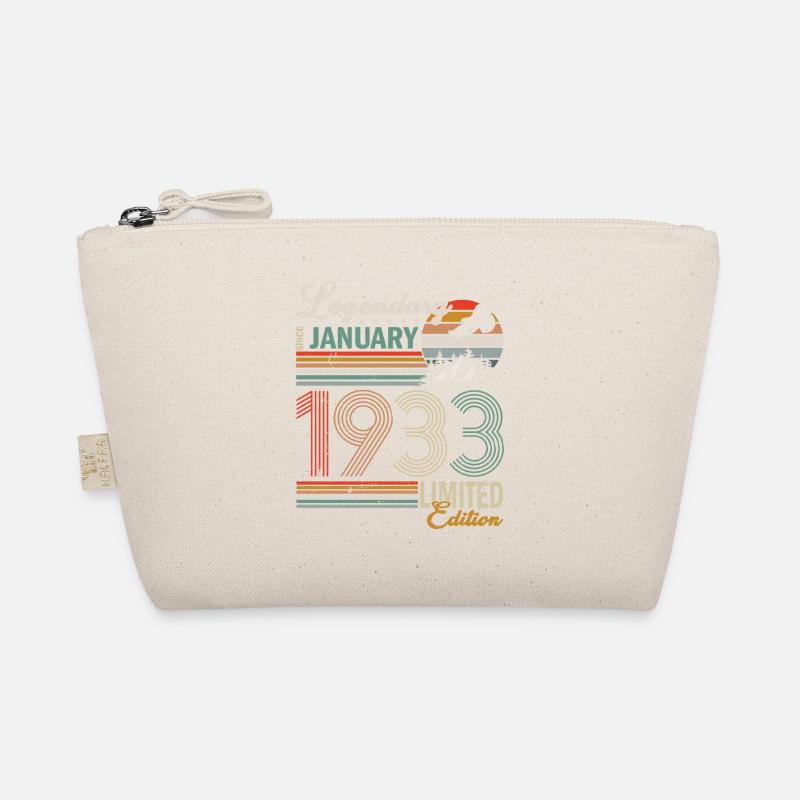 Birthday gift January 1933 Organic Pouch