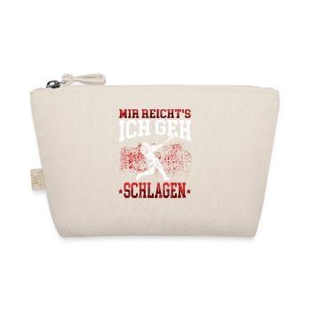 Ich ge Baseball spielen Baseballer Baseballspieler - Bio-Täschchen - Natur - Vorne