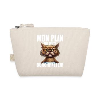 Mein Plan Für Heute Durchhalten! - Bio-Täschchen - Natur - Vorne