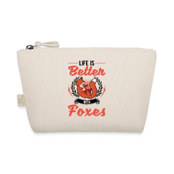 La vie est meilleure avec les renards - Trousse biologique - nature - Devant