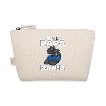 Bester Papa der Welt Vatertag Vater Hund für - Bio-Täschchen - Natur - Vorne