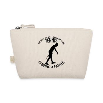 Tennis Player Tennis Papa Tennis Club Father - Organic Pouch - nature - Front