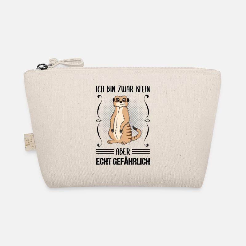 Erdmännchen Klein Aber Gefährlich Spruch Geschenk Bio-Täschchen