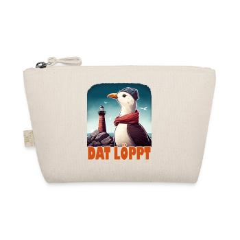 Dat Löppt Möwe Leuchtturm Meer Plattdeutsch Norden - Bio-Täschchen - Natur - Vorne