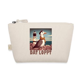 Dat Löppt Möwe Leuchtturm Meer Plattdeutsch Norden - Bio-Täschchen - Natur - Vorne