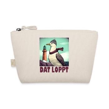 Dat Löppt Möwe Leuchtturm Meer Plattdeutsch Norden - Bio-Täschchen - Natur - Vorne