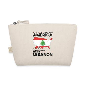 Geborener Libanese Libanon Amerikaner USA - Bio-Täschchen - Natur - Vorne