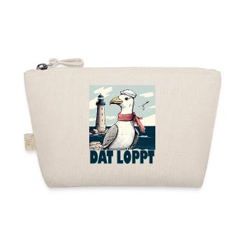 Dat Löppt Möwe Leuchtturm Meer Plattdeutsch Norden - Bio-Täschchen - Natur - Vorne