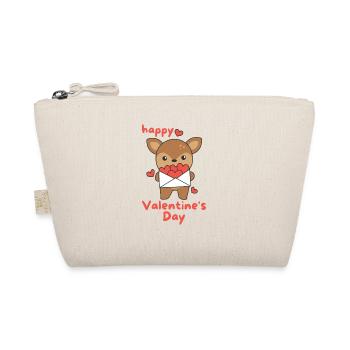 Cerf pour la Saint-Valentin animaux mignons avec des cœurs - Trousse biologique - nature - Devant