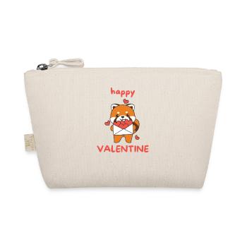 Panda roux pour la Saint-Valentin animaux mignons avec des cœurs - Trousse biologique - nature - Devant