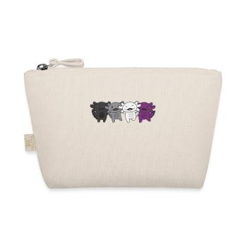 Asexual Flag Pride LGBTQ Axolotl cute animals - Bio-Täschchen - Natur - Vorne