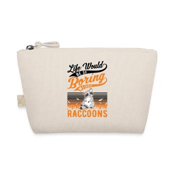 Raccoon Gift Raccoon - Organic Pouch - nature - Front