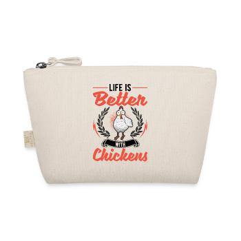Life is better with chicken farmer - Organic Pouch - nature - Front