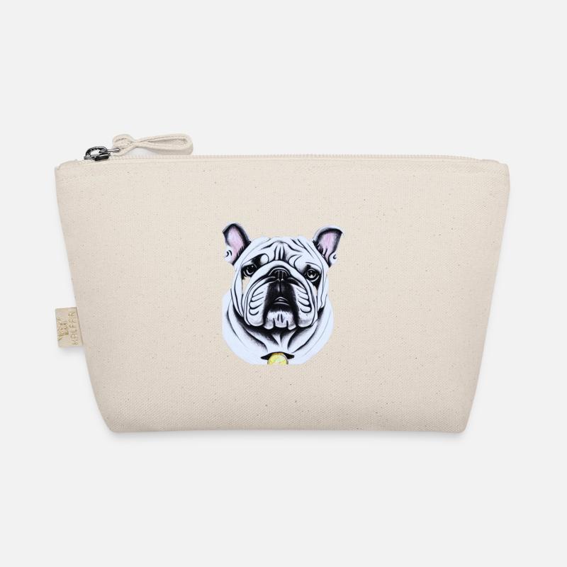 Bulldogge - Bio-Täschchen - Natur