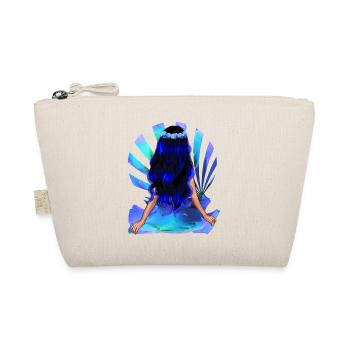 Fleur Enfant Noir Bleu Cheveux Rose Fille - Trousse biologique - nature - Devant