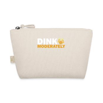 Dink Moderate Pickleball Paddle Sports Game Player - Organic Pouch - nature - Front