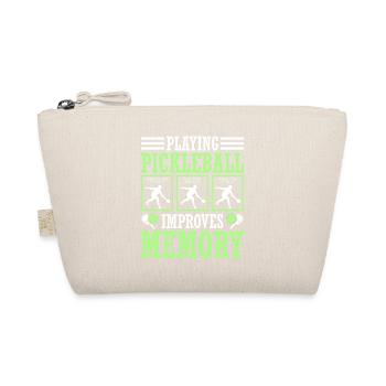 Pickleball play improves memory - Organic Pouch - nature - Front