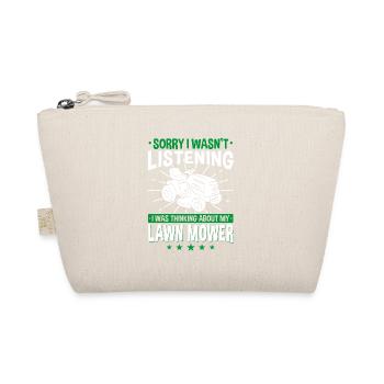 Rasentraktor Geschenk Aufsitzmäher Rasen mähen - Bio-Täschchen - Natur - Vorne