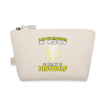 Discgolf Ich geh Disc Golf spielen Discgolfer - Bio-Täschchen - Natur - Vorne