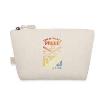 Funny baseball dad - Organic Pouch - nature - Front