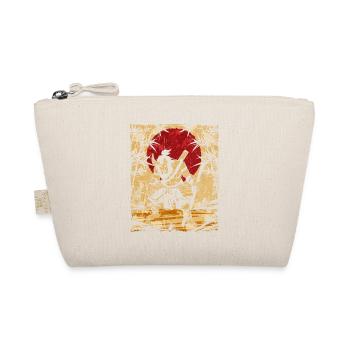 Oni Japanese Art Vintage Fighter Retro - Organic Pouch - nature - Front