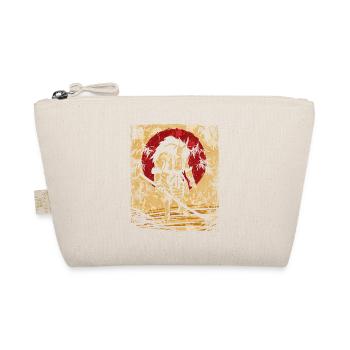 Oni Japanese Art Vintage Fighter Retro - Organic Pouch - nature - Front
