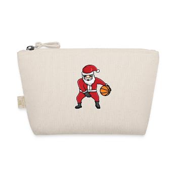 Basketball Christmas Hat - Organic Pouch - nature - Front
