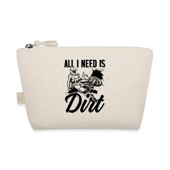 All I Need Is Dirt Motorcycle Motocross Dirt Bike - Bio-Täschchen - Natur - Vorne