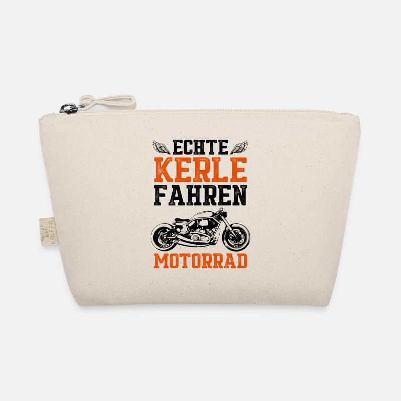 Echte Kerle Fahren Motorrad Motorradfahrer Biker M Bio-Täschchen