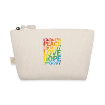 Kindness Peace Equality Love Hope Diversity LGBT - Bio-Täschchen - Natur - Vorne