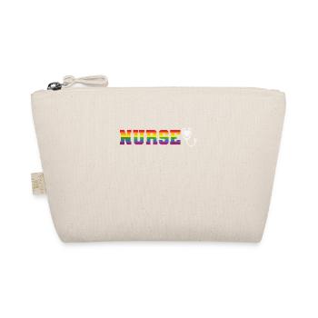 Nurse LGBT Regenbogenfarben Pride - Bio-Täschchen - Natur - Vorne