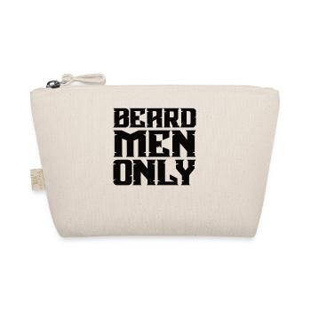 Full beard and beard bearer Beard hair Moustache - Organic Pouch - nature - Front