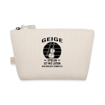 Geige Violine Geiger Violinist - Bio-Täschchen - Natur - Vorne