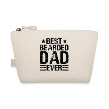 Father Bearded Father with Beard - Organic Pouch - nature - Front