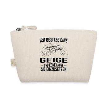 Geige Violine Geiger Violinist - Bio-Täschchen - Natur - Vorne