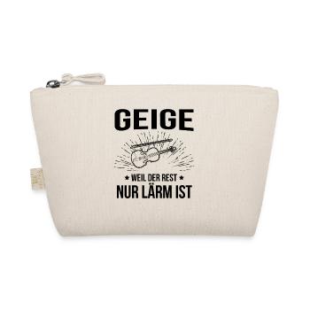 Geige Violine Geiger Violinist - Bio-Täschchen - Natur - Vorne