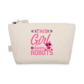 Robot Robotics Engineer Girl This - Organic Pouch - nature - Front
