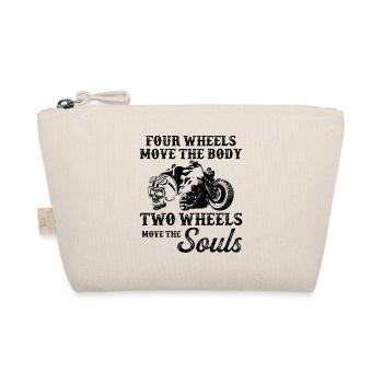Four Wheels Move The Body Two Wheels Move The Soul - Bio-Täschchen - Natur - Vorne
