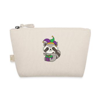 Carnival raccoon with drum carnival costume - Organic Pouch - nature - Front