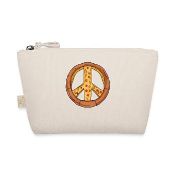 Peace Pizza Frieden - Organic Pouch - nature - Front