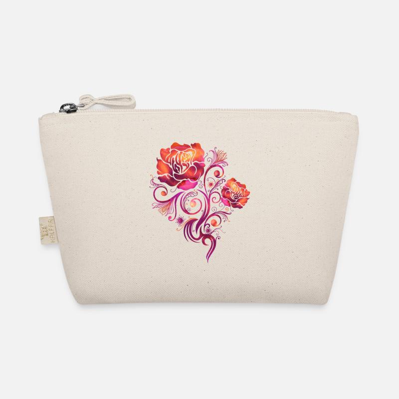 Fleurs Heureuses Aquarelle Roses Trousse biologique