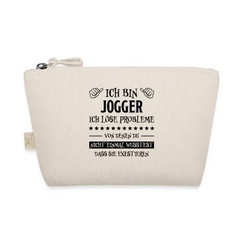 Jogger Laufen Lustiger Spruch Joggen Geschenk - Bio-Täschchen - Natur - Vorne