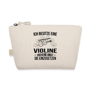 Geige Violine Geiger Violinist - Bio-Täschchen - Natur - Vorne