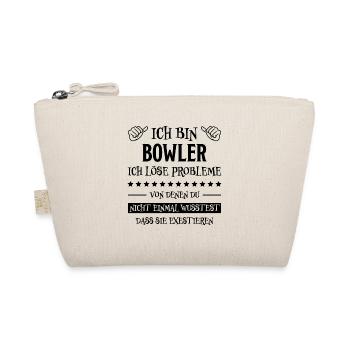 Bowling Spruch Bowlingspieler Fun Bowler Geschenk - Bio-Täschchen - Natur - Vorne