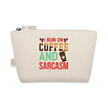 Kaffee Sarkasmus Freunde Glück Freude Cappuccino - Bio-Täschchen - Natur - Vorne